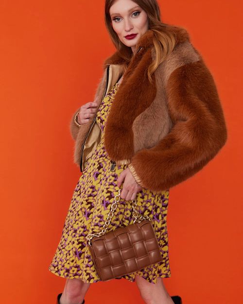 Chocolate Vegan Leather Hand Made Millie Cross Body Bag