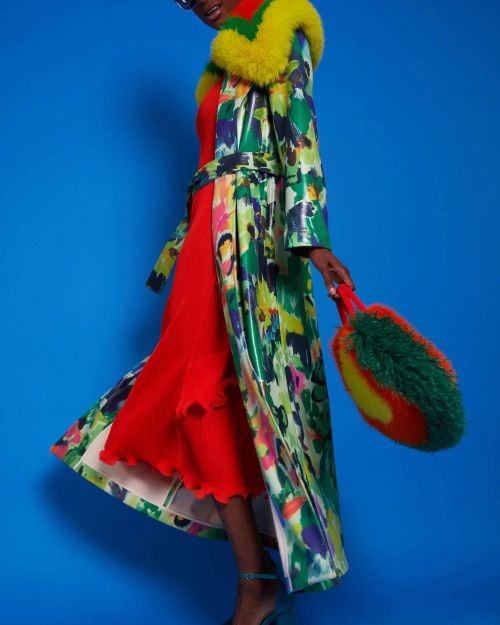 Green Faux Suede Floral Maxi Trench Coat