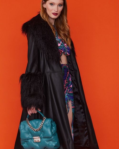 Green Lulu Handmade Faux Leather Satchel