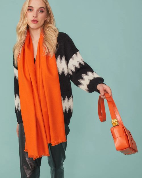 Orange Grape Skin Eco Leather Bag